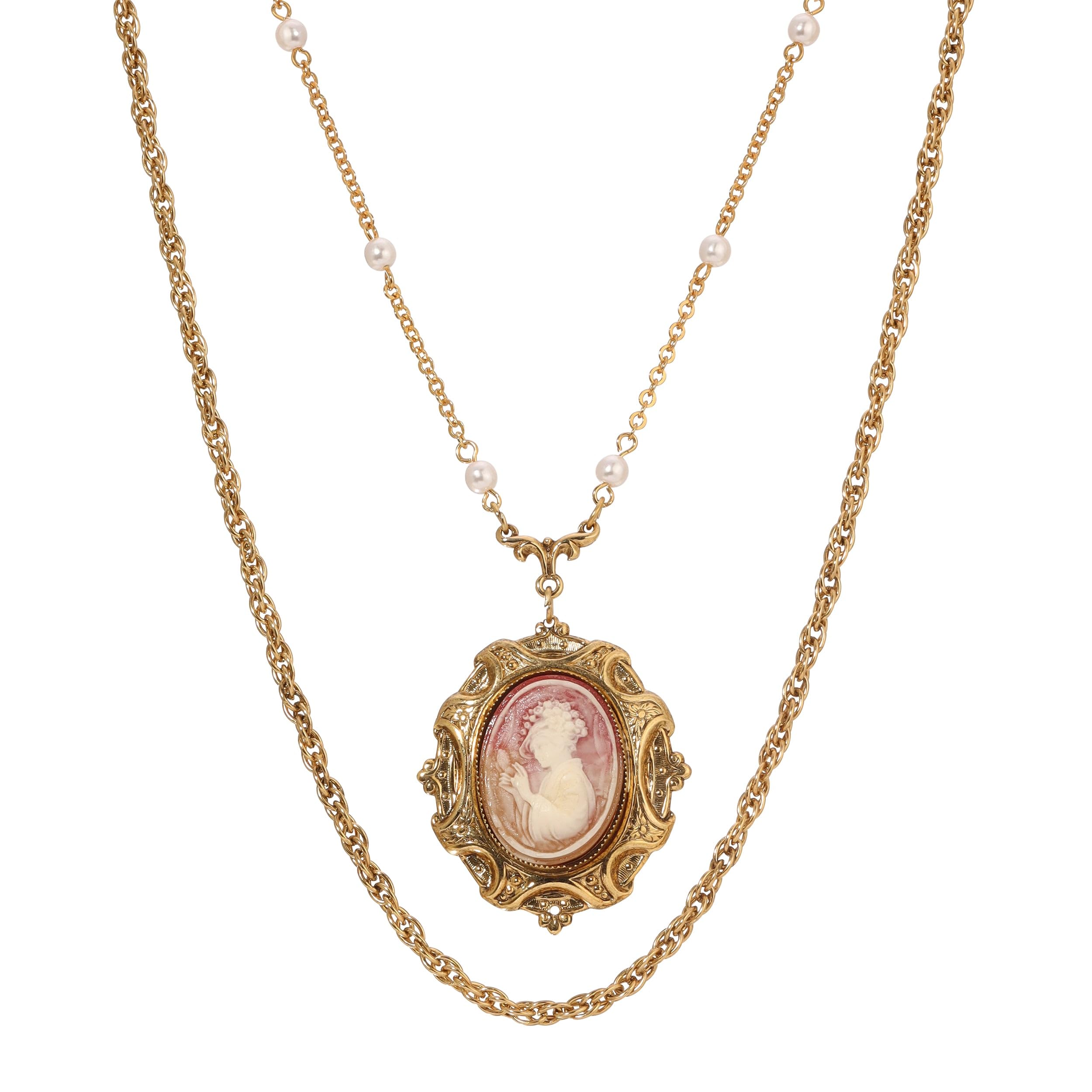 アクセサリー Cameo pendant and earrings Cameo pendant and earrings